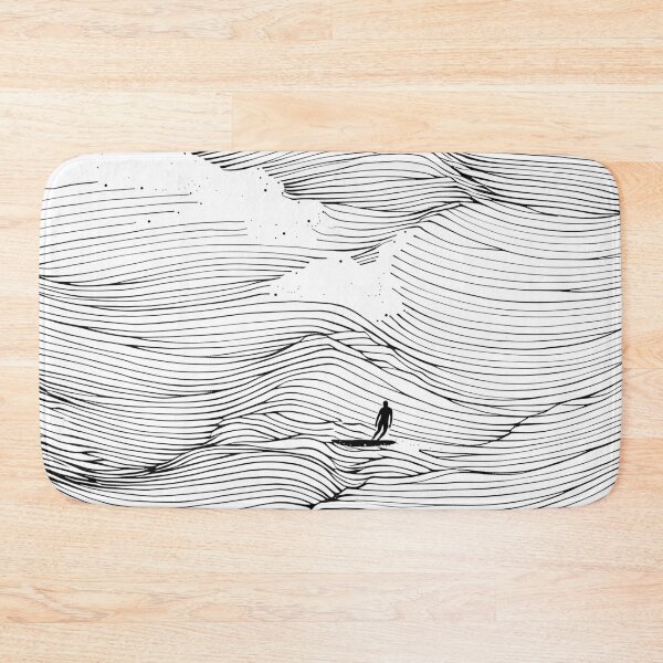 Item preview, Surf Waves Line Art designed and sold by SurfolioPrints.