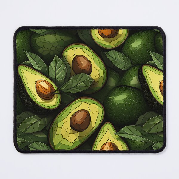 Item preview, Fractal Style Avocado Pattern designed and sold by candlewithhare.