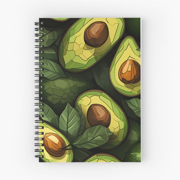 Item preview, Fractal Style Avocado Pattern designed and sold by candlewithhare.