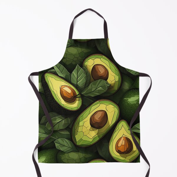 Item preview, Fractal Style Avocado Pattern designed and sold by candlewithhare.