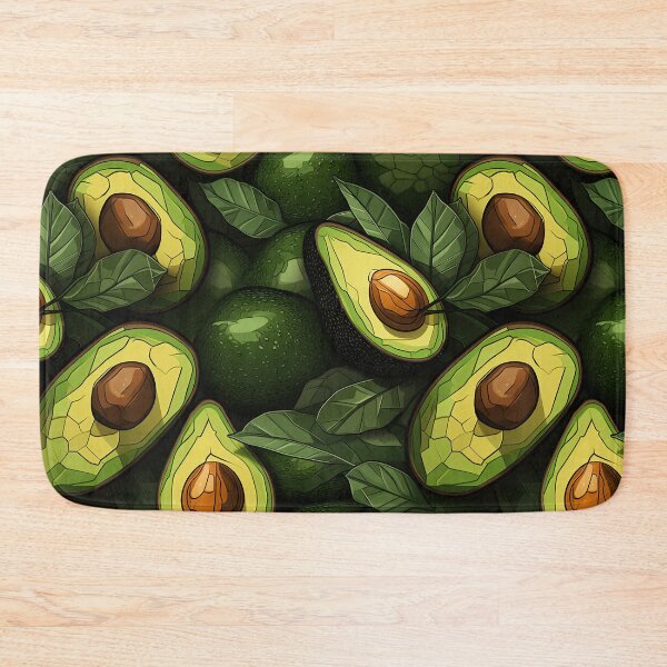 Item preview, Fractal Style Avocado Pattern designed and sold by candlewithhare.