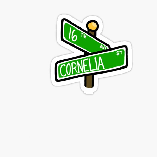 16th Avenue and Cornelia Street Sticker