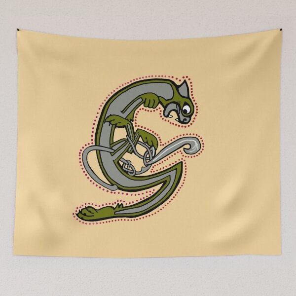 Item preview, Celtic Cat Letter G designed and sold by Donnahuntriss.