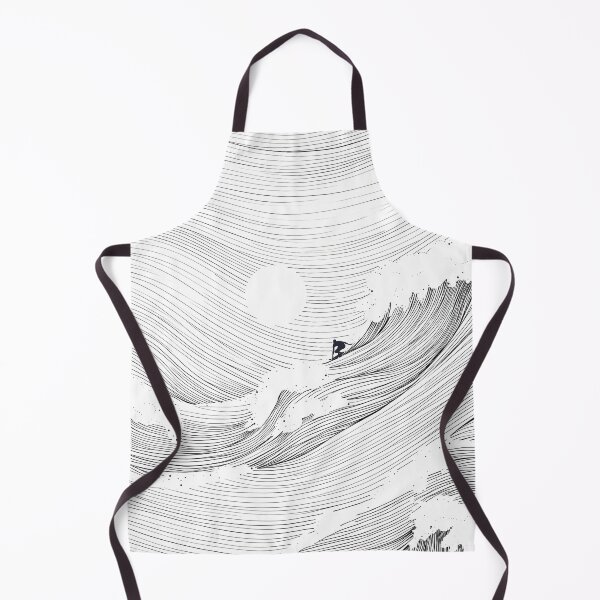 Item preview, Ocean Waves Line Art designed and sold by SurfolioPrints.