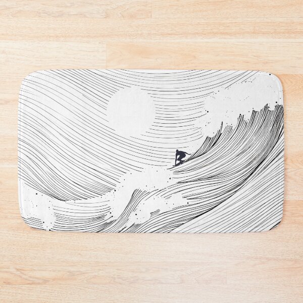 Item preview, Ocean Waves Line Art designed and sold by SurfolioPrints.