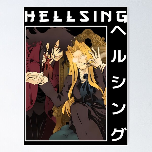 ALUCARD Inner demons Vampire Illustration Hellsing - Alucard Hellsing -  Posters and Art Prints