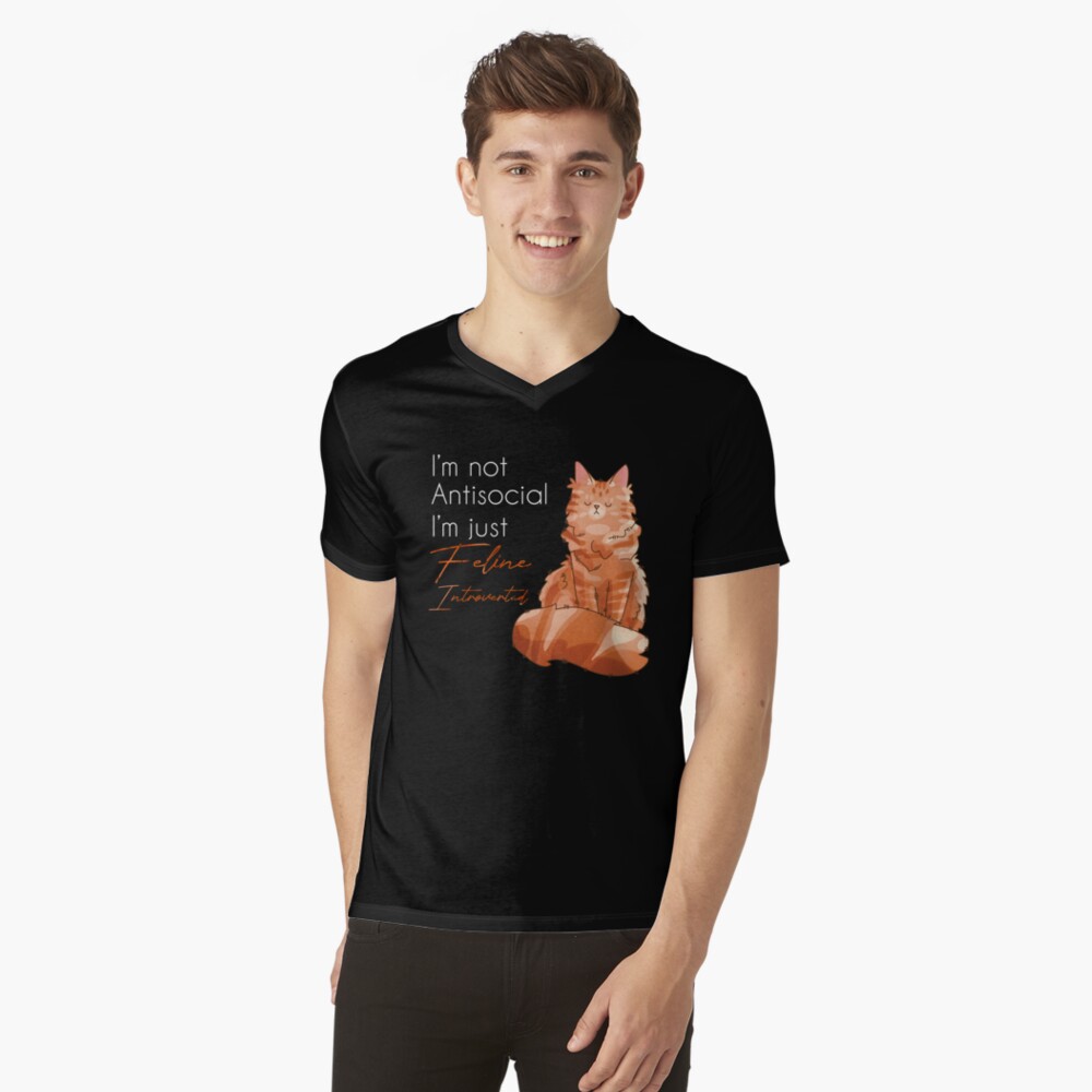 Item preview, V-Neck T-Shirt designed and sold by FelineEmporium.