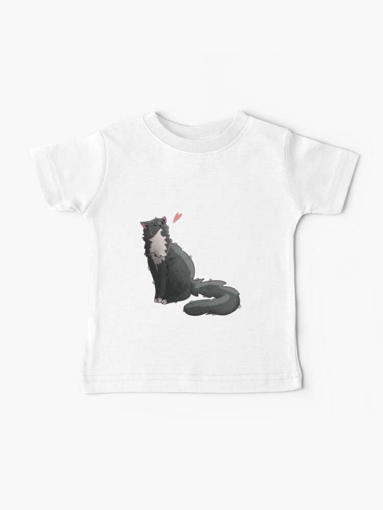 Thumbnail 1 of 2, Baby T-Shirt, I’m not antisocial - Tuxedo fluff ball designed and sold by FelineEmporium.