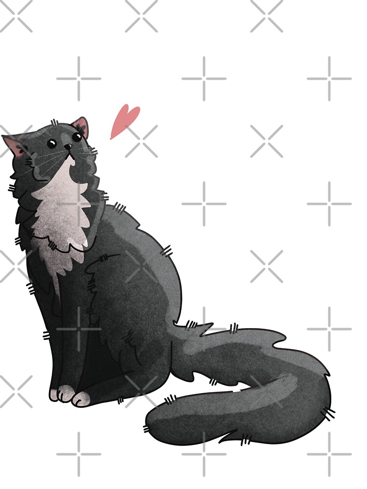 Thumbnail 2 of 2, Baby T-Shirt, I’m not antisocial - Tuxedo fluff ball designed and sold by FelineEmporium.