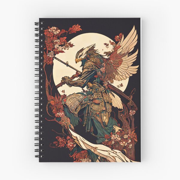 Item preview, Eagle Warrior Samurai Vintage Art Nouveau designed and sold by entwithanaxe.