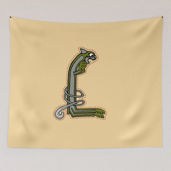 Item preview, Celtic Cat Letter L designed and sold by Donnahuntriss.