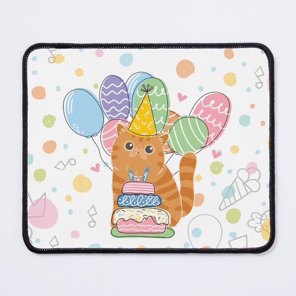 Item preview, Dark Red Tabby Exotic Shorthair Persian Cat Birthday Party designed and sold by lulululupaint.