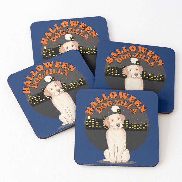 Item preview, Cute Halloween Dog Zilla yellow labrador  designed and sold by Shean Fritts.