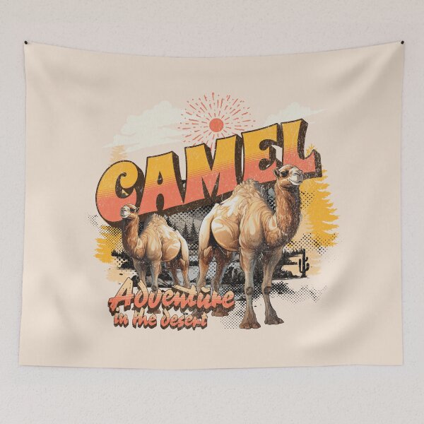 Item preview, Vintage camel adventure in the desert. designed and sold by AnuStudios.