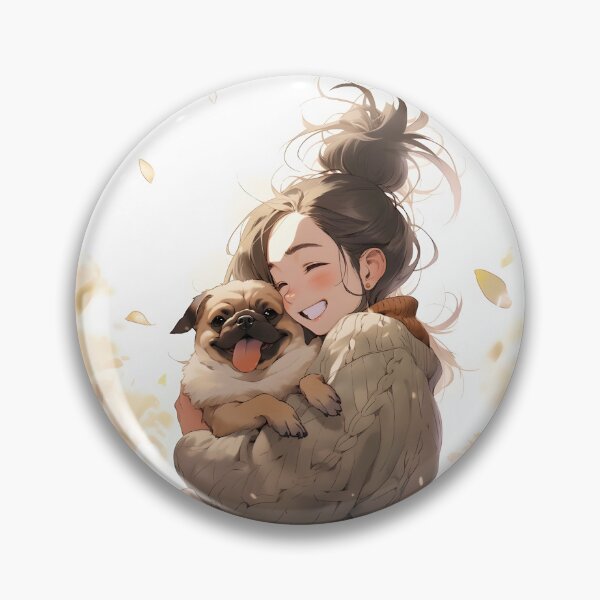 Item preview, Pug and Girl cute 3 designed and sold by PUG70.
