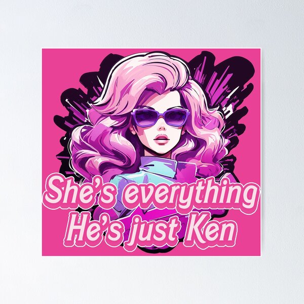 Item preview, She's everything He's just Ken designed and sold by FuroAI.