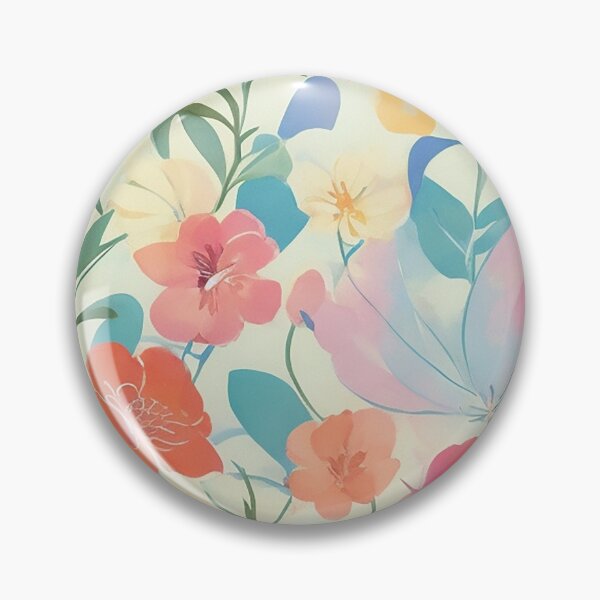 Item preview, Pastel-toned Abstract Floral Fusion designed and sold by pattern-atelier.