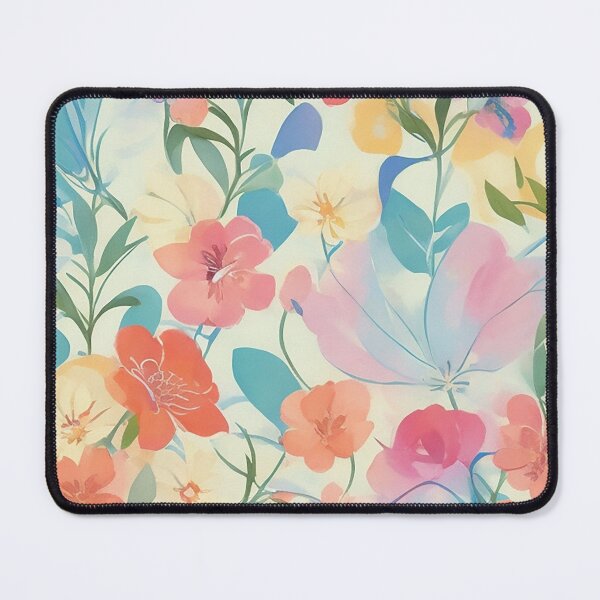 Item preview, Pastel-toned Abstract Floral Fusion designed and sold by pattern-atelier.