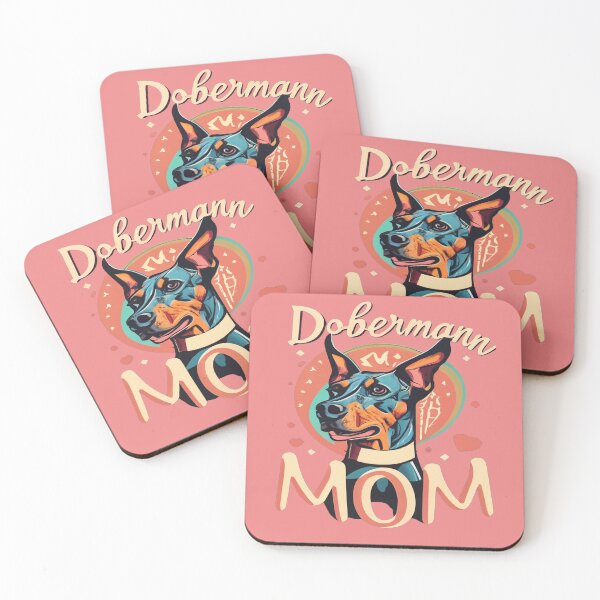 Item preview, Dobermann mom,  Natural Ear Dobermann,  dog lover,  dobermann lover, dobermann lover gift designed and sold by bubblylive.