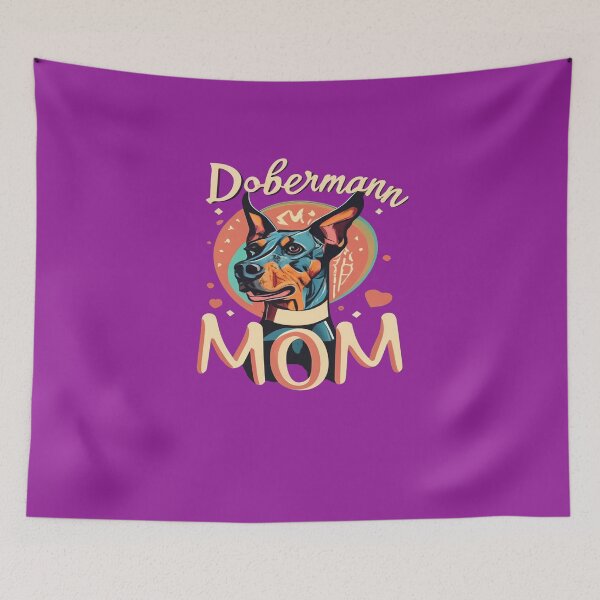 Item preview, Dobermann mom,  Natural Ear Dobermann,  dog lover,  dobermann lover, dobermann lover gift designed and sold by bubblylive.