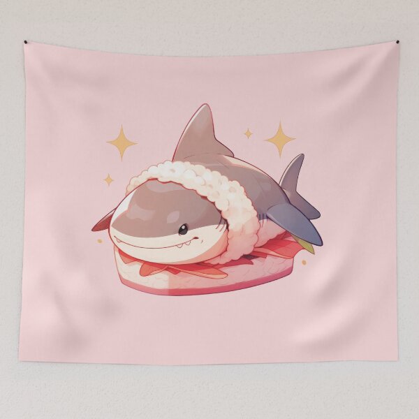 Item preview, Sharkshimi - the Sushi Shark designed and sold by YueHeng Creates ⭐⭐⭐⭐⭐.