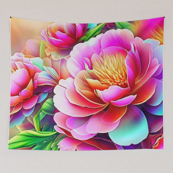 Item preview, Blossoming Radiance: Vibrant 3D Flowers 5 designed and sold by The Digital Compass.