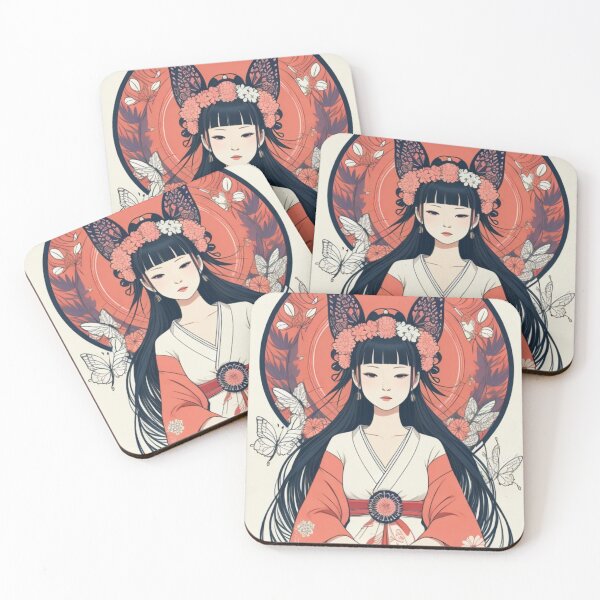 Item preview, Boho Korean bride woman floral mandala designed and sold by Starry night Cherry blossom.