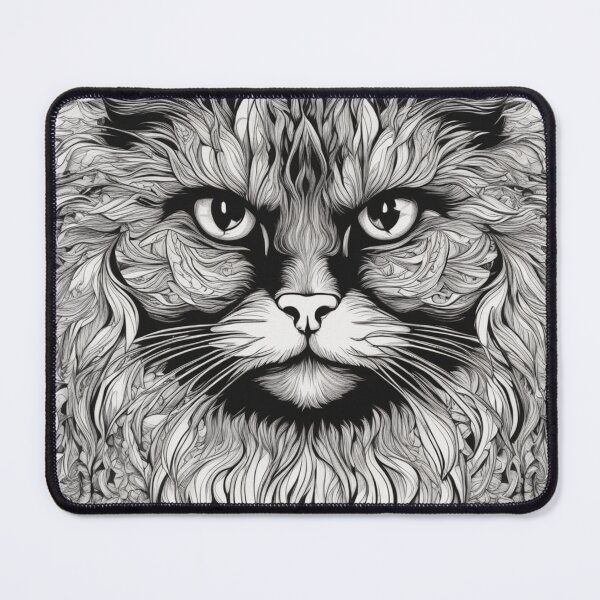 Item preview, Black Cat of Angered Wisdom designed and sold by DarkIceCats.