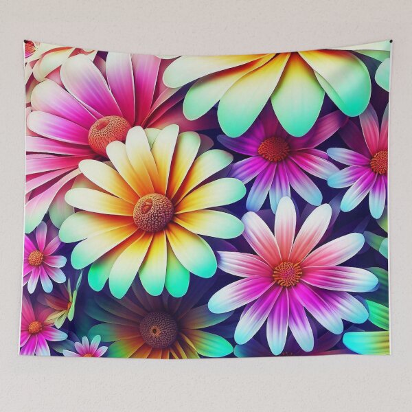 Item preview, Blossoming Radiance: Vibrant 3D Flowers 7 designed and sold by The Digital Compass.