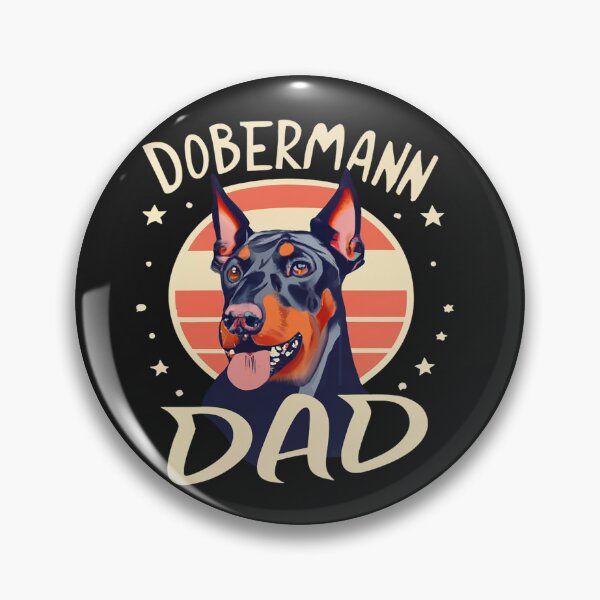 Artikelvorschau, Dobermann-Vater, Naturohr-Dobermann, Hundeliebhaber, Dobermann-Liebhaber, Geschenk für Dobermann-Liebhaber entworfen und verkauft von bubblylive.