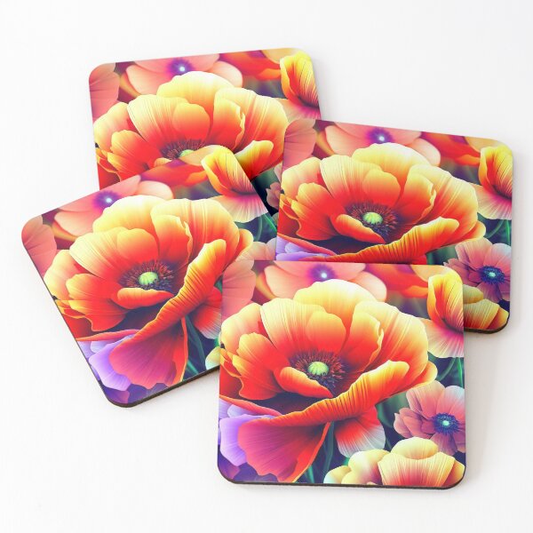 Item preview, Blossoming Radiance: Vibrant 3D Flowers 8 designed and sold by The Digital Compass.