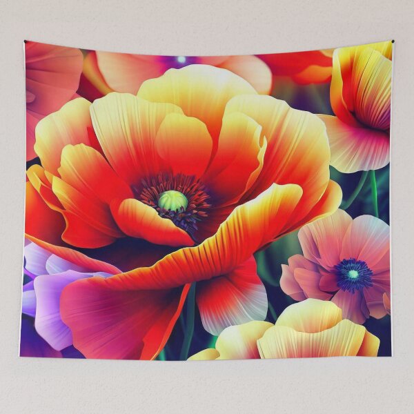 Item preview, Blossoming Radiance: Vibrant 3D Flowers 8 designed and sold by The Digital Compass.