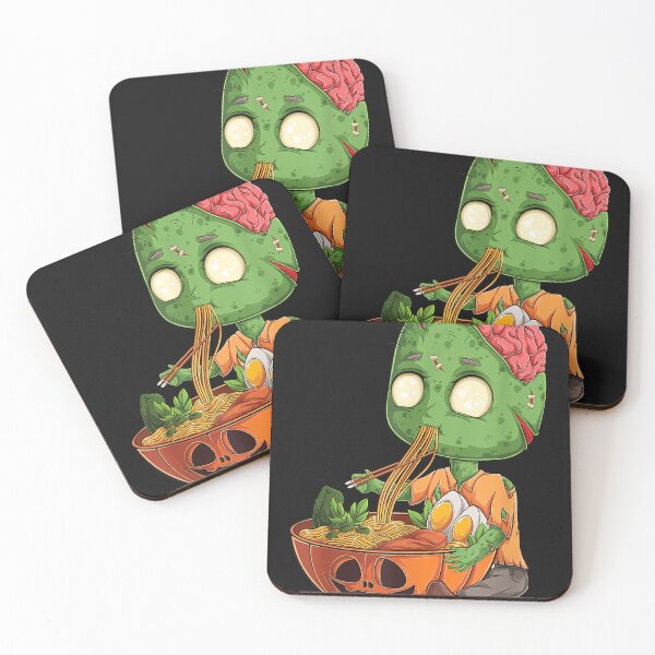 Item preview, Kawaii Japanese Anime Zombie Halloween Ramen Food Lovers  designed and sold by AmyPippin.
