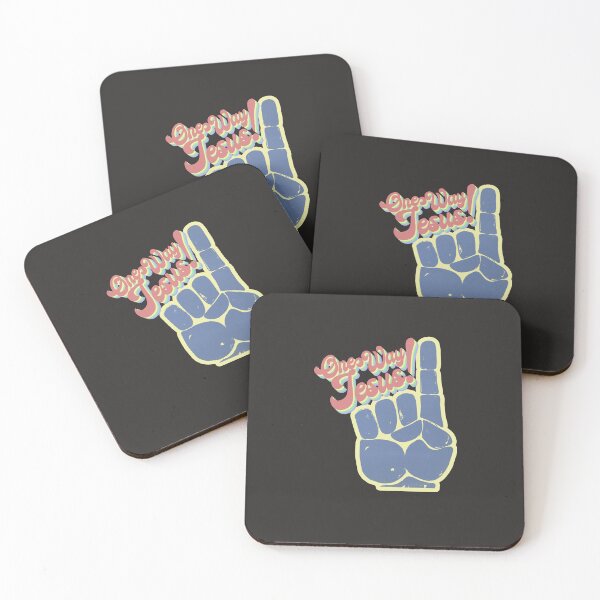 Item preview, One Way - Jesus - Retro W Finger Pointing Up Essential designed and sold by FrontinoBergero.
