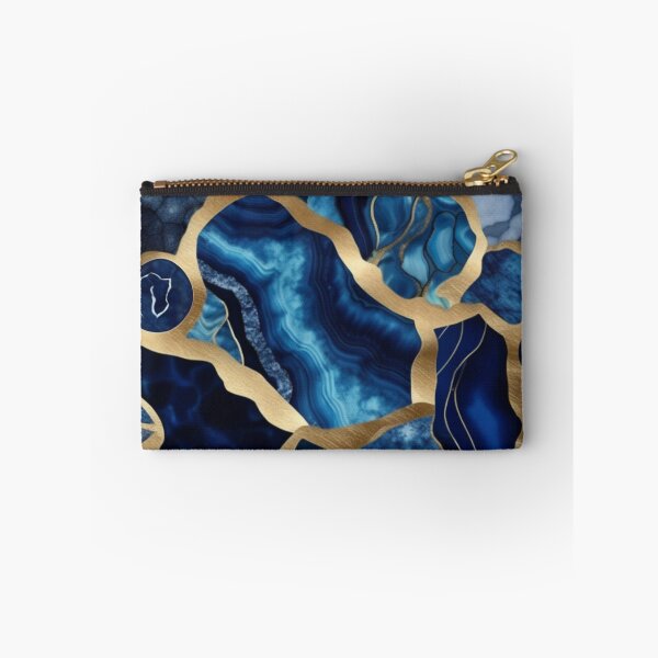 Item preview, Dark Blue Marble Geodes and Texture with Gold Flecks designed and sold by BirdsnStuff.