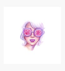 Rose Colored Glasses Photographic Print
