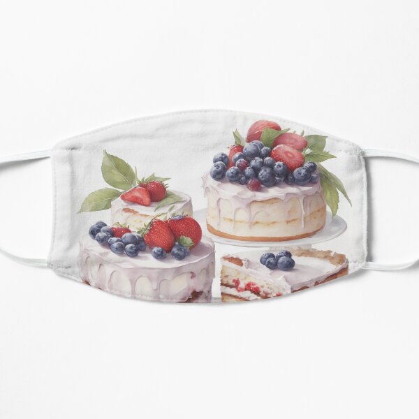 delicious cheesecakes Flat Mask