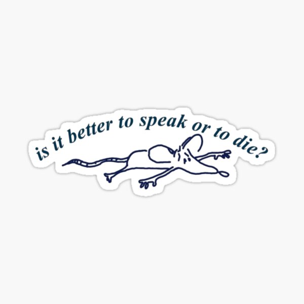 existential cmbyn rat Sticker