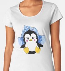 Cute Baby Penguin Animal Art Design Women's Premium T-Shirt