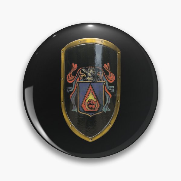 Item preview, Flaming Fist Shield designed and sold by Barking-Goose.