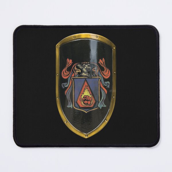 Item preview, Flaming Fist Shield designed and sold by Barking-Goose.