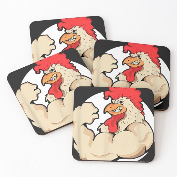 Item preview, Mens Muscles Rooster's Funny Chicken Shirt. Training Mascots  designed and sold by AmyPippin.