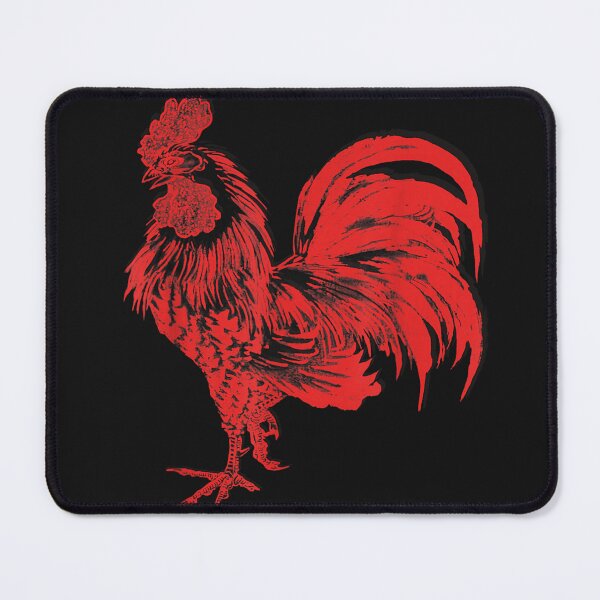 Item preview, Men's Red Rooster Shirt Cocky Vintage Rooster Tee designed and sold by AmyPippin.