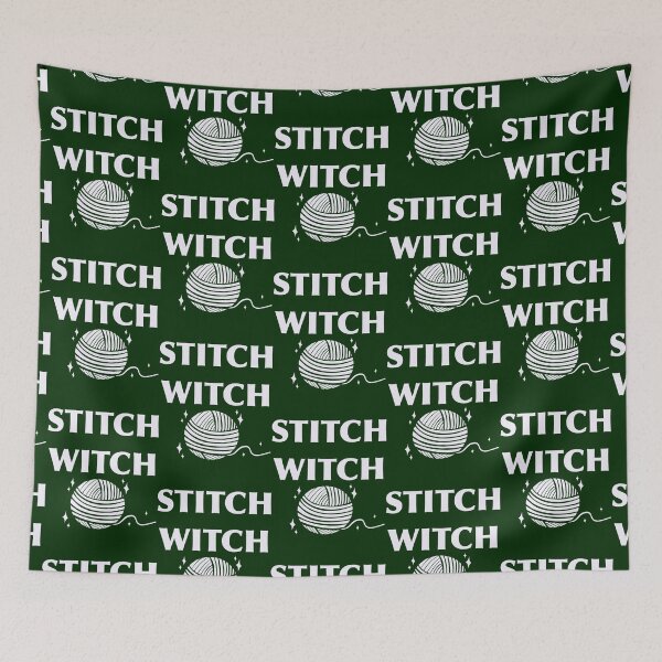 Item preview, Stitch Witch with yarn ball designed and sold by zoiefadelas.