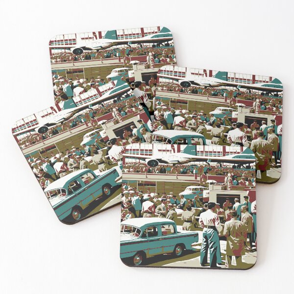 Item preview, Mid-Century Airport Terminal designed and sold by ParaPrints.