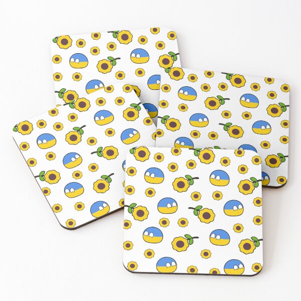 Item preview, ukraineball and sunflowers  designed and sold by Countryballs Shop.