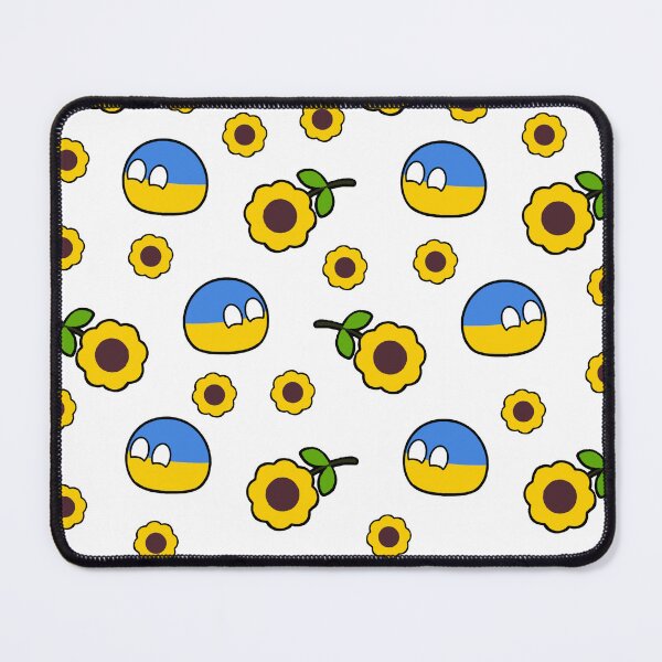 Item preview, ukraineball and sunflowers  designed and sold by Countryballs Shop.