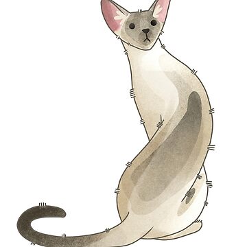 Artwork thumbnail, Siamese point cat by FelineEmporium