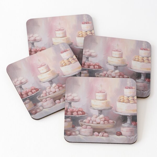 Item preview, Coquette aesthetic vintage painting of pastries designed and sold by Coquette Art.