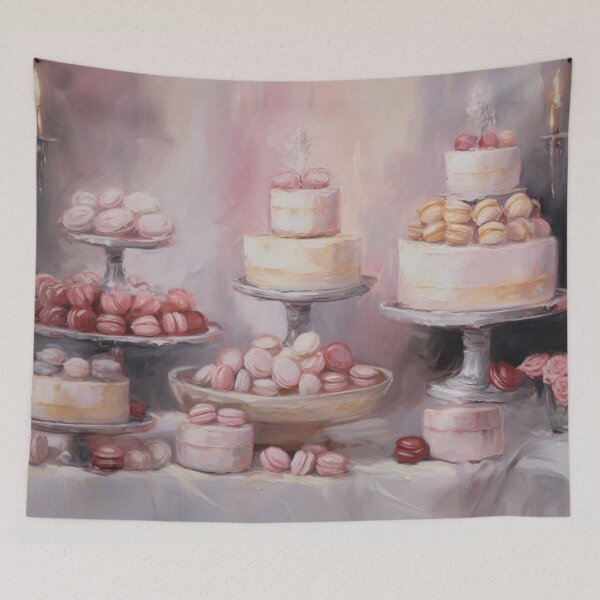 Item preview, Coquette aesthetic vintage painting of pastries designed and sold by Coquette Art.